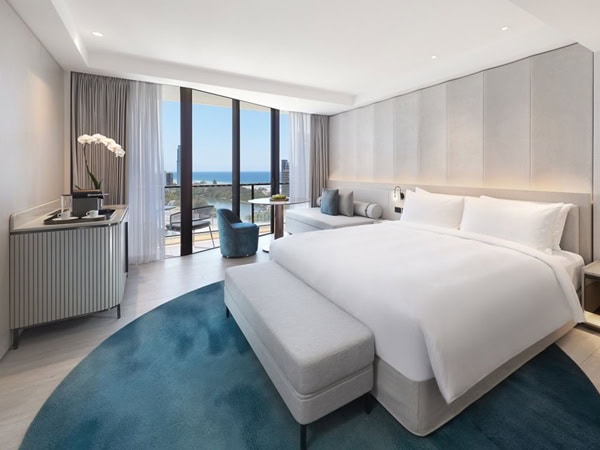 the bedroom at JW Marriot, Gold Coast