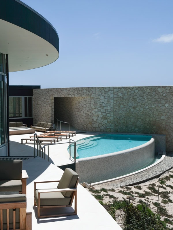 the pool at Southern Ocean Lodge