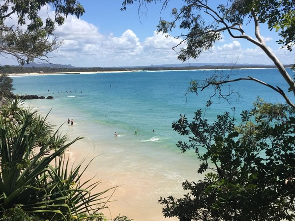 the Main Beach in Noosa