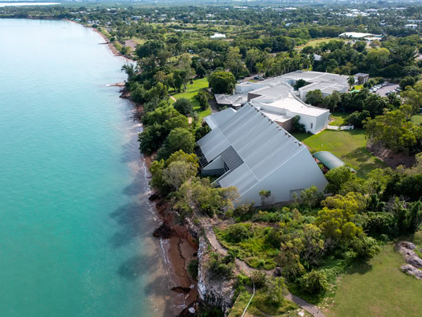 an aerial view of the Museum and Art Gallery of the Northern Territory