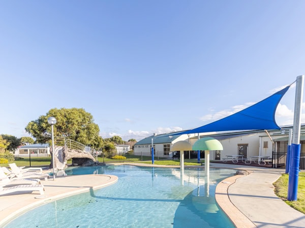 the outdoor pool at NRMA Warrnambool Riverside Holiday Park