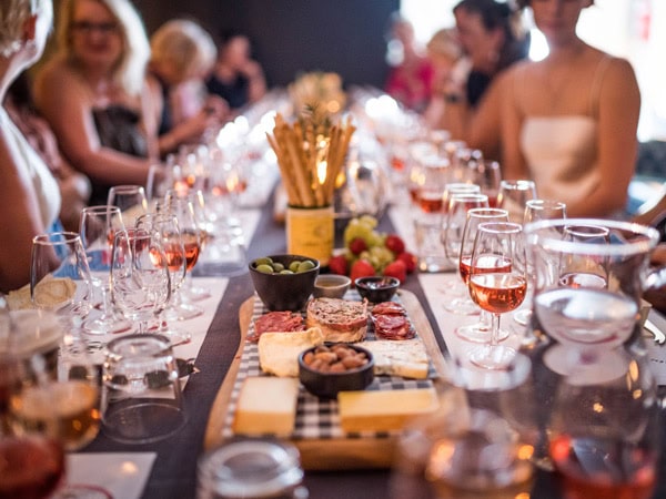 guests gathering at dinner, The Old Seven, Brisbane