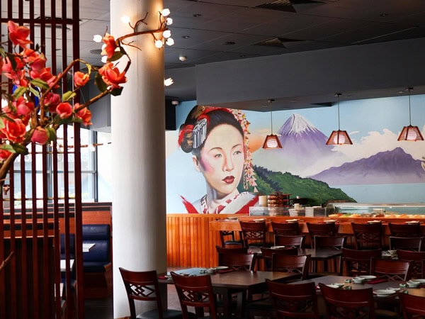 the dining interior at Oyama, Brisbane