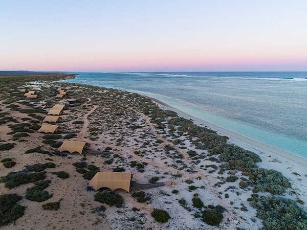 aeiral view of sal salis at sunset