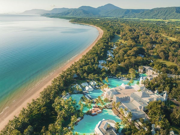 The view of Sheraton Grand Mirage in Port Douglas.