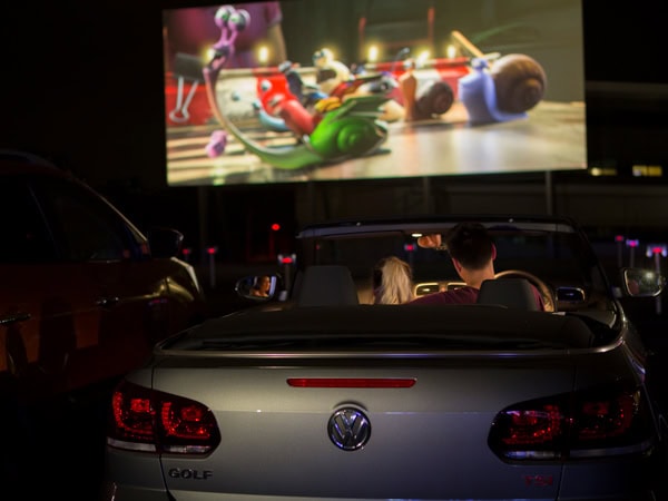 watching a movie from the comfort of a car at Skyline Drive-In, Blacktown, NSW