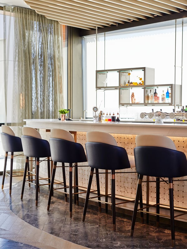 empty stools at the Songbird Bar & Lounge, Perth