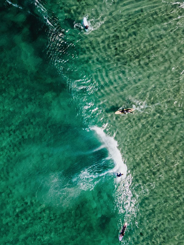 surfing at Margaret River