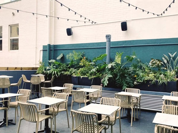al fresco dining at Terrarium, Perth