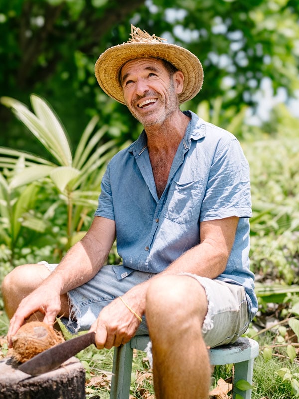 local coconut farmer, Tony Lacy