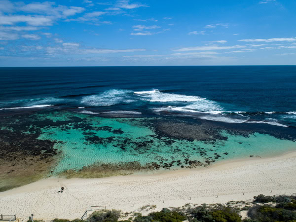 the Yallingup Beach in WA