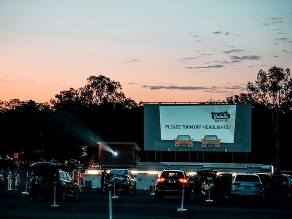 the outdoor cinema at Yatala Drive-In, Yatala, Qld