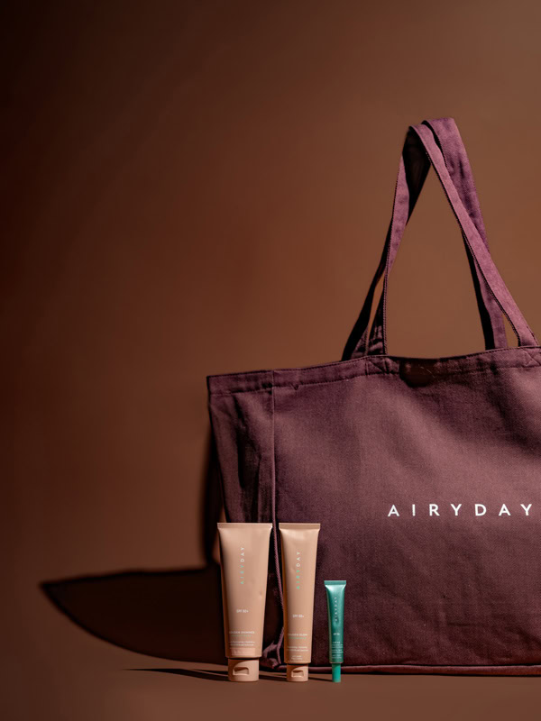 The Golden Shimmer Dreamscreen, Lip Me Watermelon, Golden Glow Dreamscreen and Airyday canvas tote!