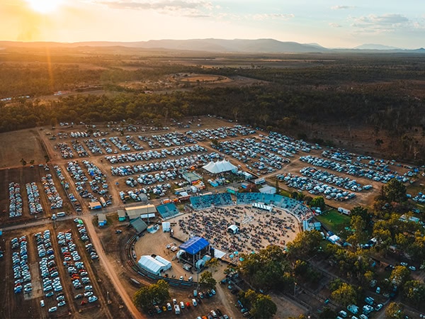 Aerial of Savannah in the Round 2021