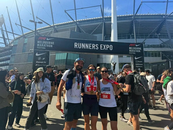 Coogee Run Club Members at the Melbourne Marathon