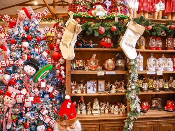 Christmas decor on display at the store, Granite Belt Christmas Farm