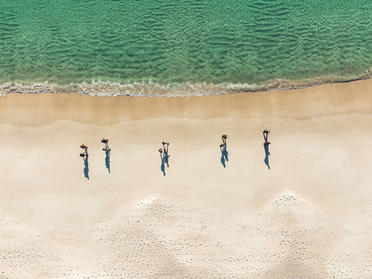 an aerial view of the Freycinet Experience Walk