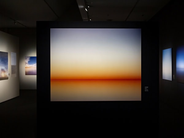 a dimly lit art installation at the Museum of Australian Photography (MAPh), Wheelers Hill