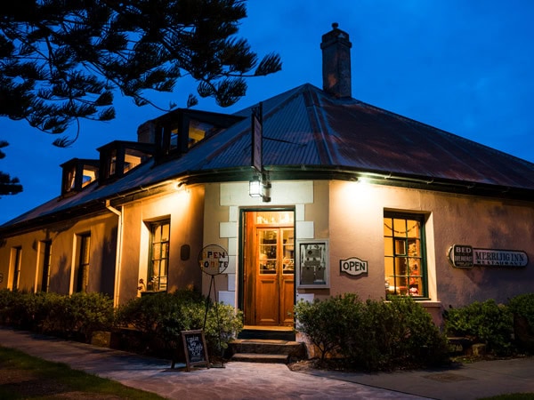 the exterior of Merrijig Inn in Port Fairy