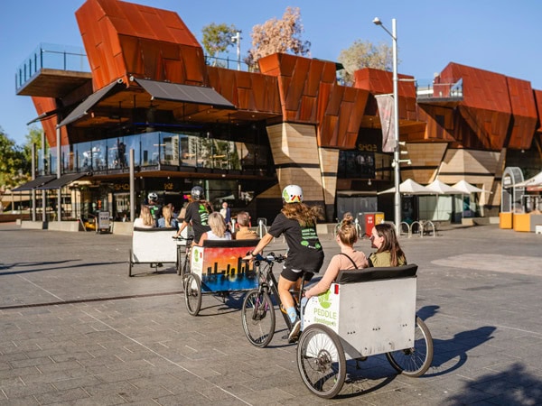 touring the city with Peddle Perth