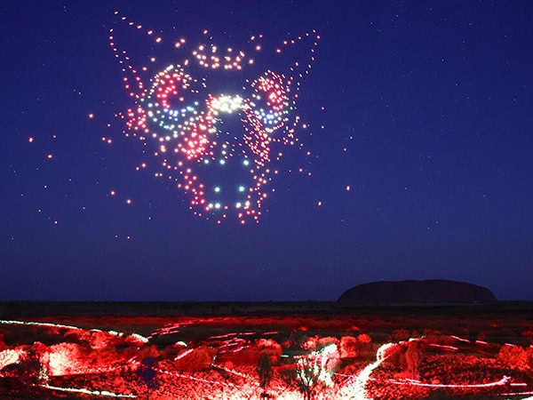 Wintijiri Wiru light display in uluru