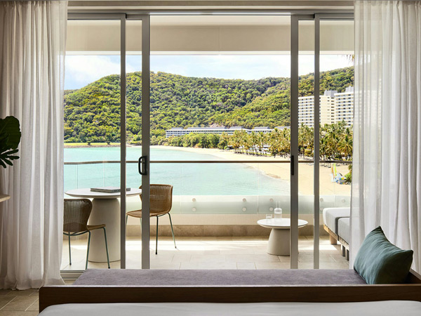 a beachfront room at The Sundays on Hamilton Island