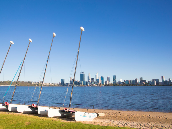 The Swan River in Perth, WA