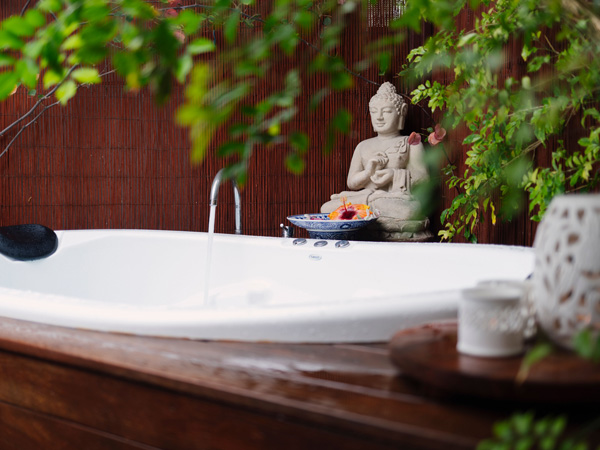 the Balinese spa garden at BodyRiches, South Fremantle