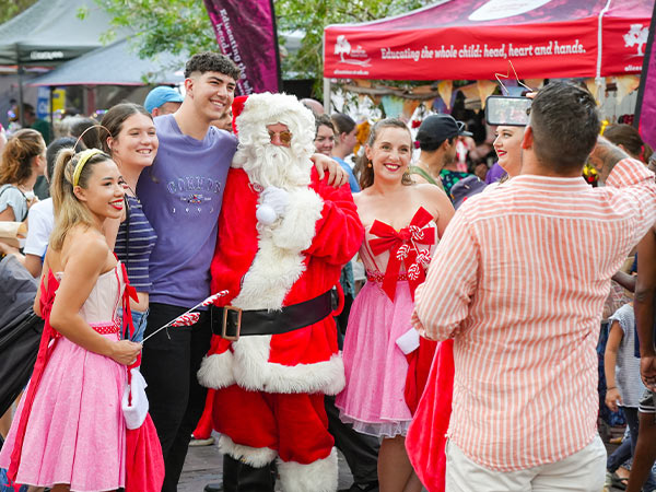 Santa Claus at Christmas Carnival Alice Springs
