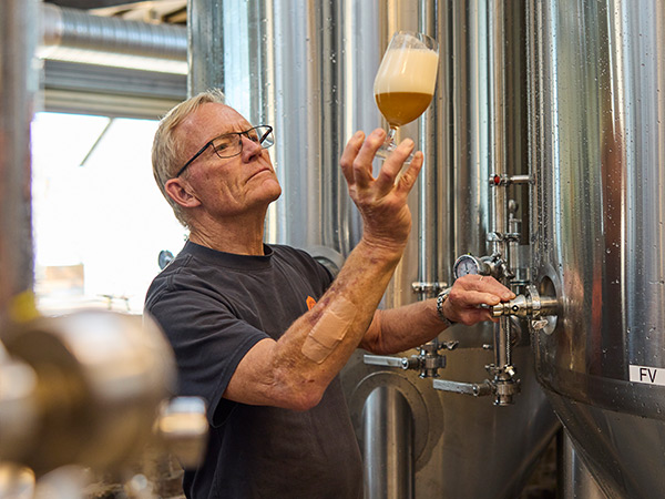 Chuck Hahn at Chuck & Son's Brewing Co.