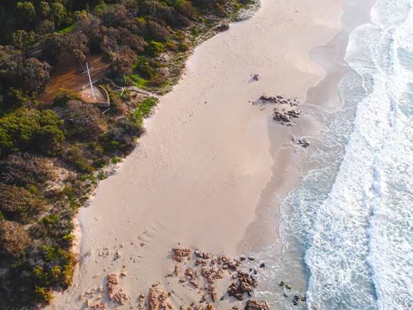 the white-sand beach at Eagle Bay, Margaret River