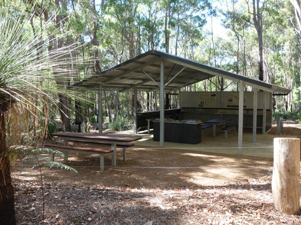 the Jarrahdene Campground in Margaret River
