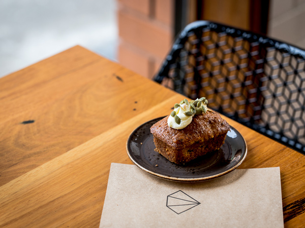 a pastry on offer at Rough Diamond, Warrnambool