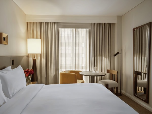 a look inside the classic room at Sofitel Sydney Wentworth