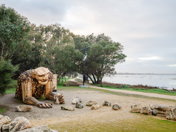 Yaburgurt Winjan Cirkelstone Giant - Giants of Mandurah by Thomas Dambo