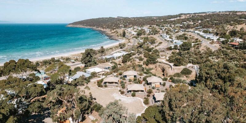 Glamp at Kangaroo Island's Seafront Holiday Park