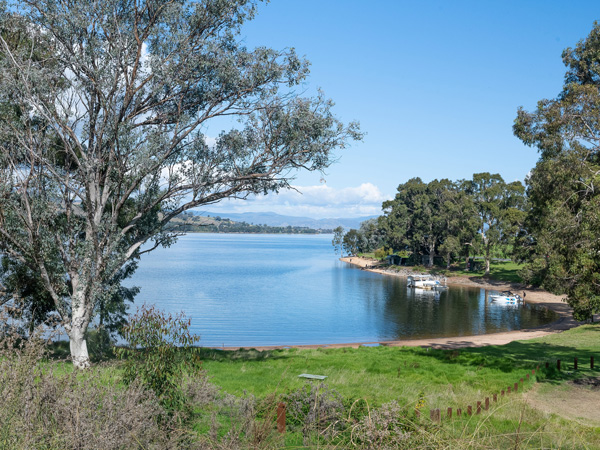 Lake Hume near Wodonga in Victoria