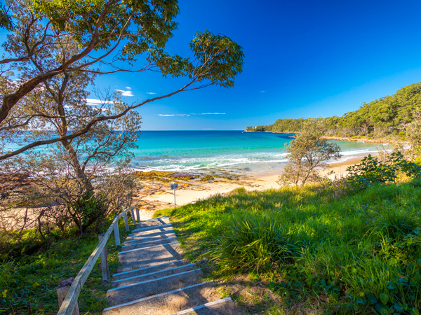 Narrawallee Beach in Mollymook, NSW