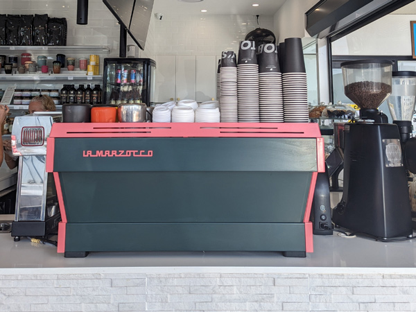 the coffee counter at Bowen’s Delicatessen & Fine Foods, Yamba