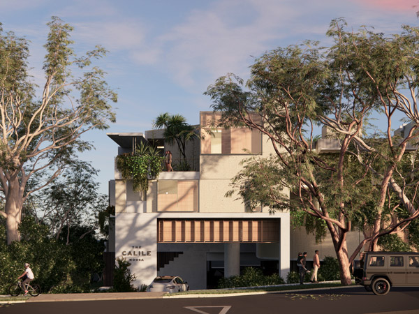 the exterior of The Calile Hotel, Qld