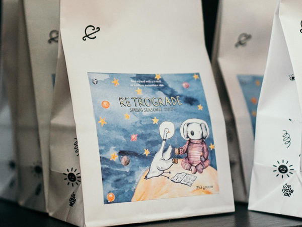 packs of seasonal blend at Commonfolk Coffee