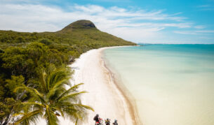 Cape York Motorcycle Adventures on a beach.