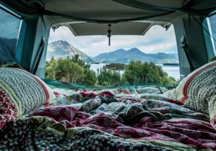 tasmania 'ghost camping' Lake Burbury