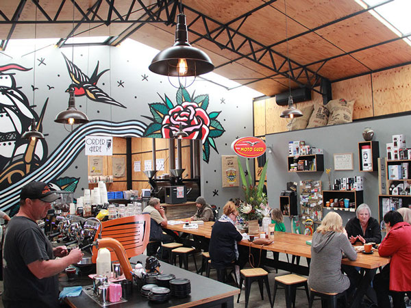 a look inside Little Rebel Coffee Roastery