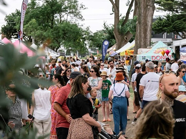 A sea of people at Little Beauty Market.