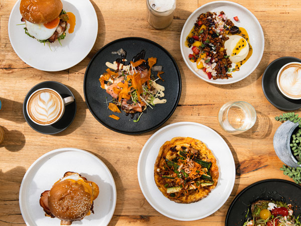 a spread of breakfast menu at Milkbar Co, Mount Martha