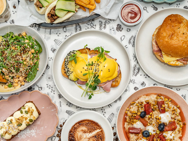 a spread of food at Phase Two, Mornington Peninsula