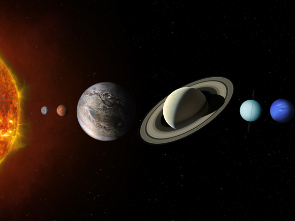 A planetary alignment, or a "planet parade" see six planets: Jupiter, Mercury, Uranus, Mars, Neptune and Saturn