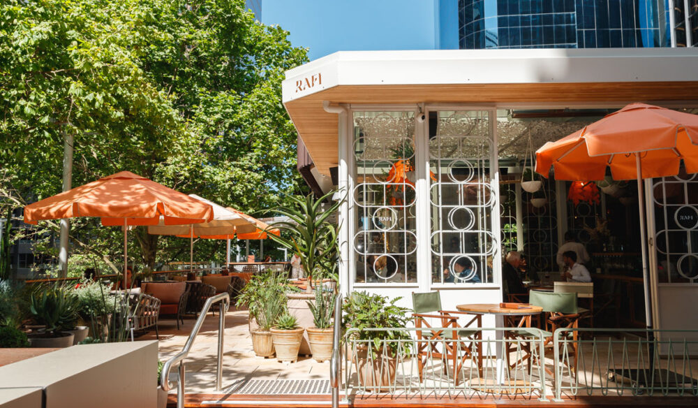 the alfresco dining spot at RAFI, Sydney, NSW