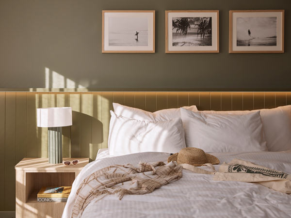 the bed at Rydges Port Macquarie, NSW